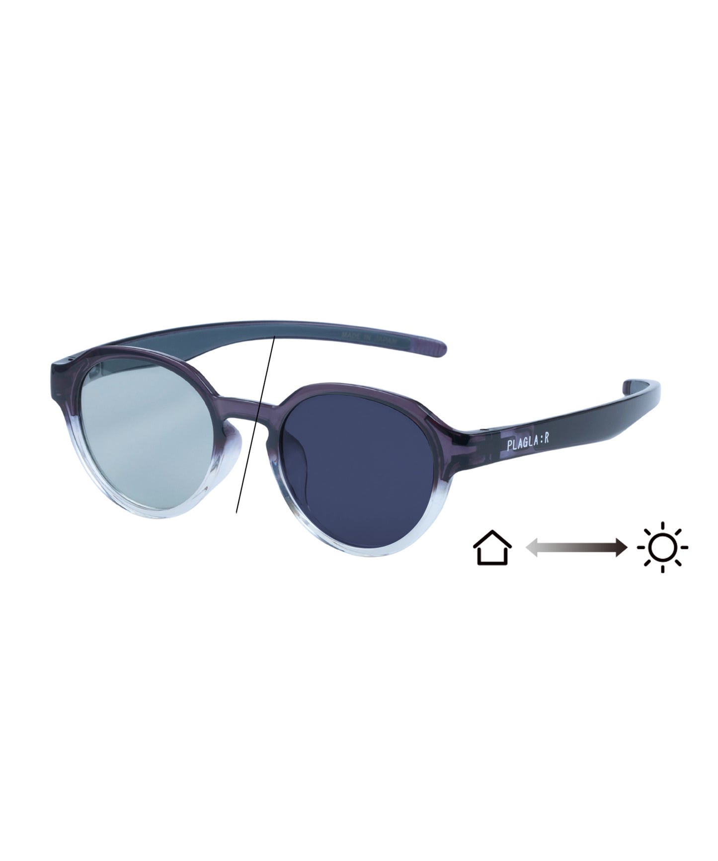 PGR-05S　GREY - CLEAR / GREY PHOTOCHROMIC - POLA(偏光調光レンズ)